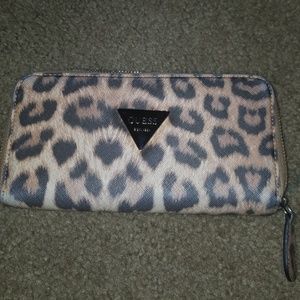 Guess Cheetah Accordian Wallet